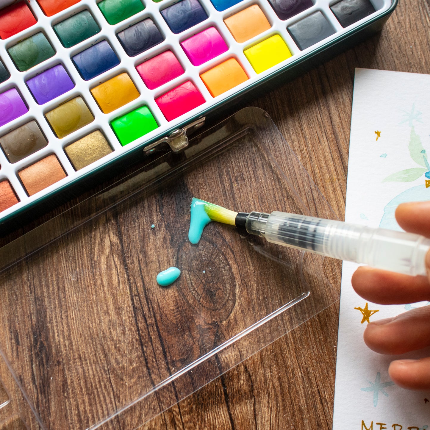 Artecho Aquarellfarben Set Premium - 50 / 100 / 128 Farben inkl. Zubehör