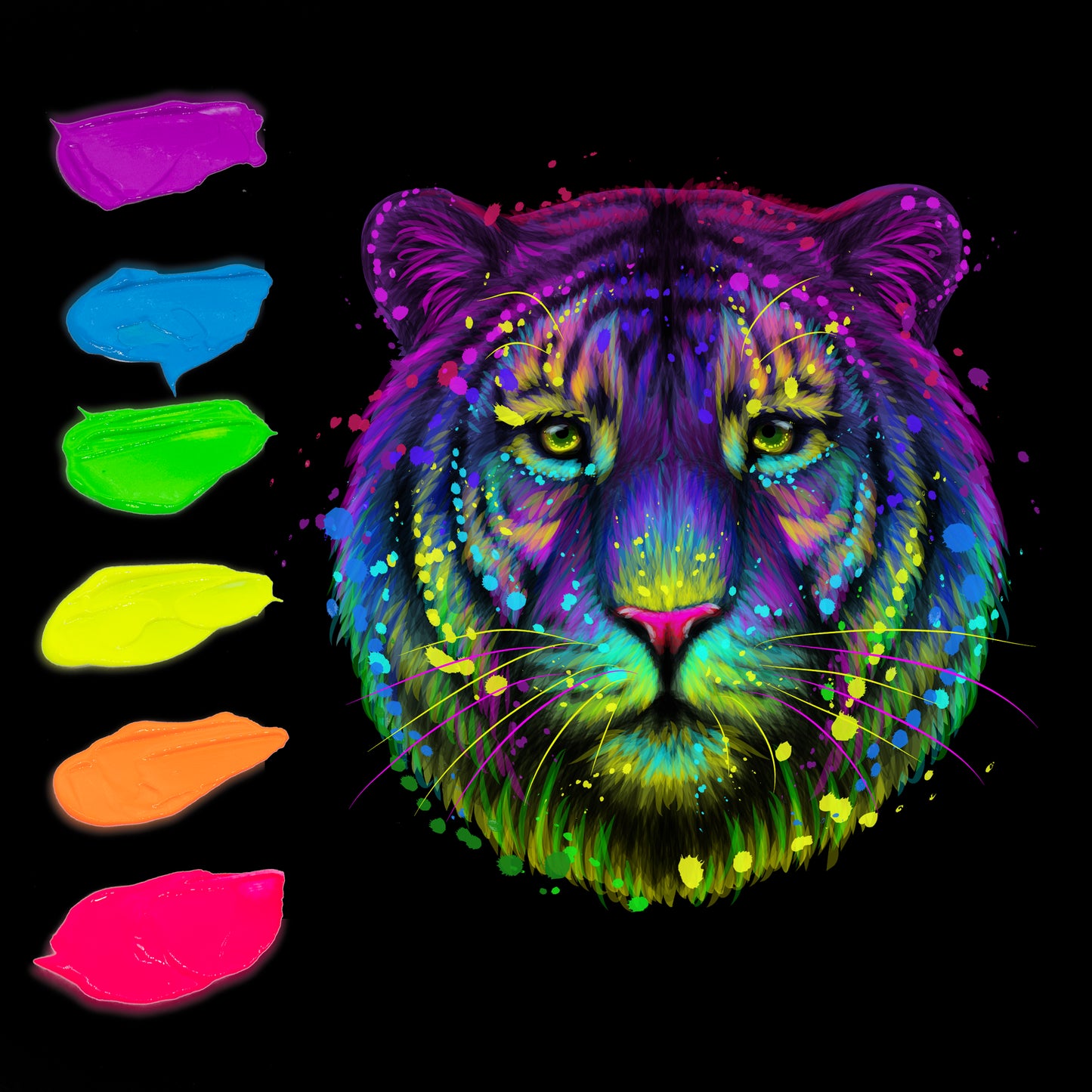 Artecho Acrylfarben Set Neon - 6x59ml in Flaschen