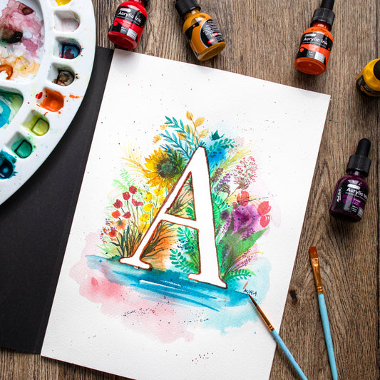 Mont Marte Aquarellpapier Artiste - A4, 100 % Baumwolle, 200 g/m²