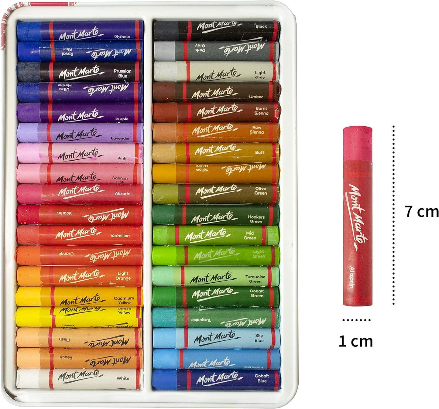 Mont Marte Ölpastellkreiden Set Signature – 36 / 48 Farben, weiche Ölkreiden