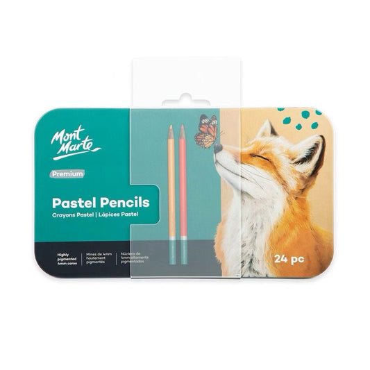 Mont Marte Pastellstifte Set 24er in Metallbox