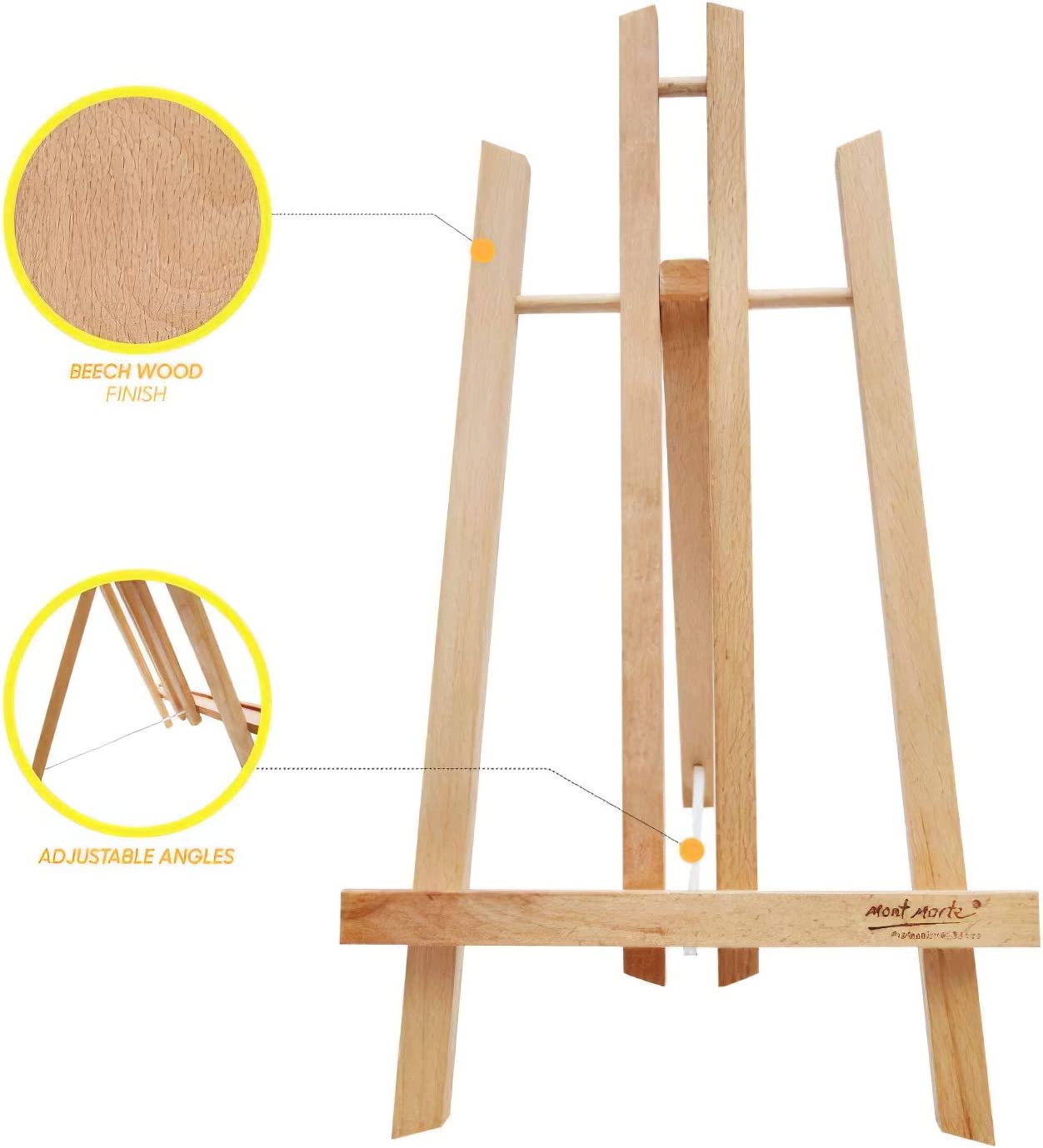 Mont Marte kleine Tischstaffelei - aus Buchenholz - 30cm/ 40cm hoch