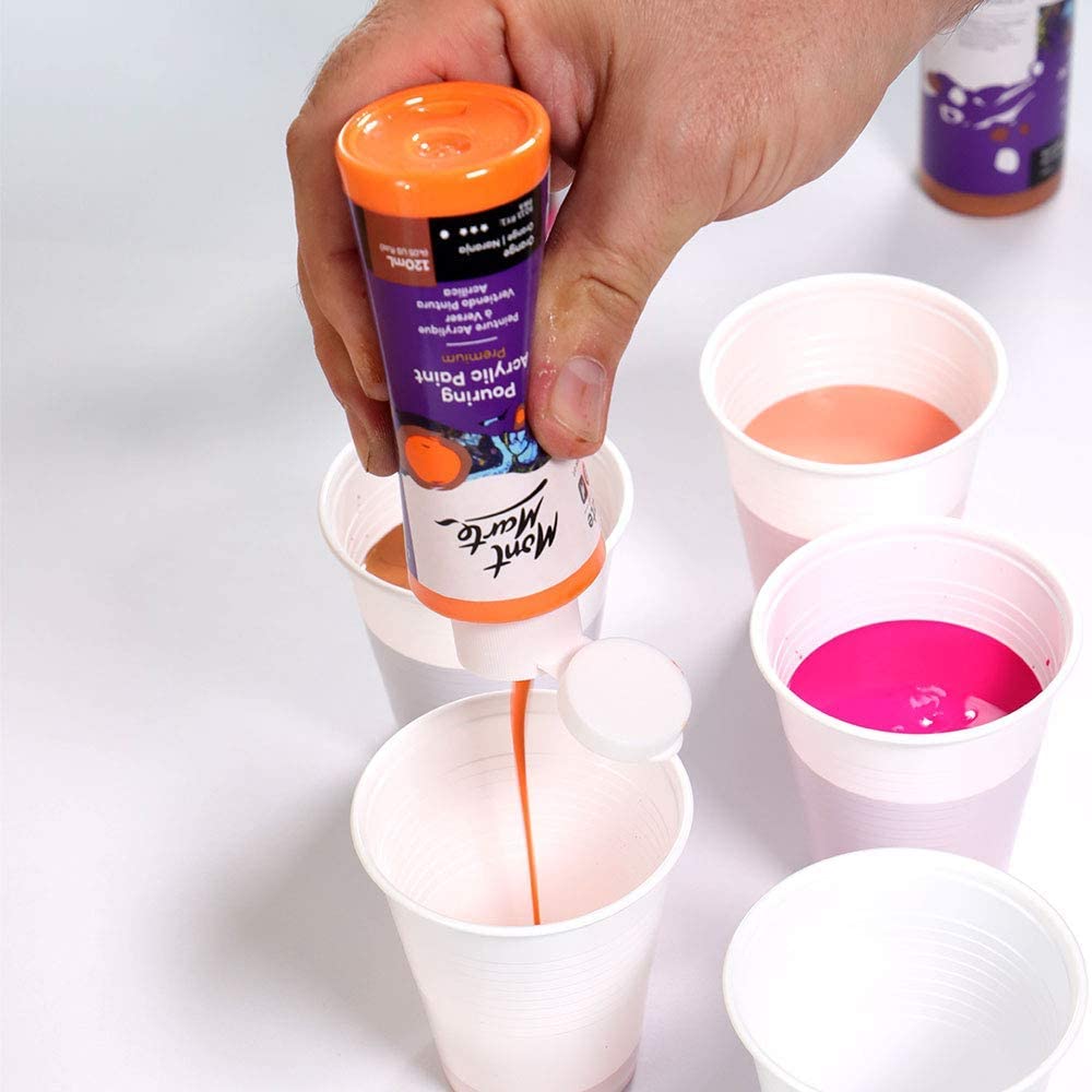 Mont Marte Pouring Set -  Coral - 4x120ml in Flaschen