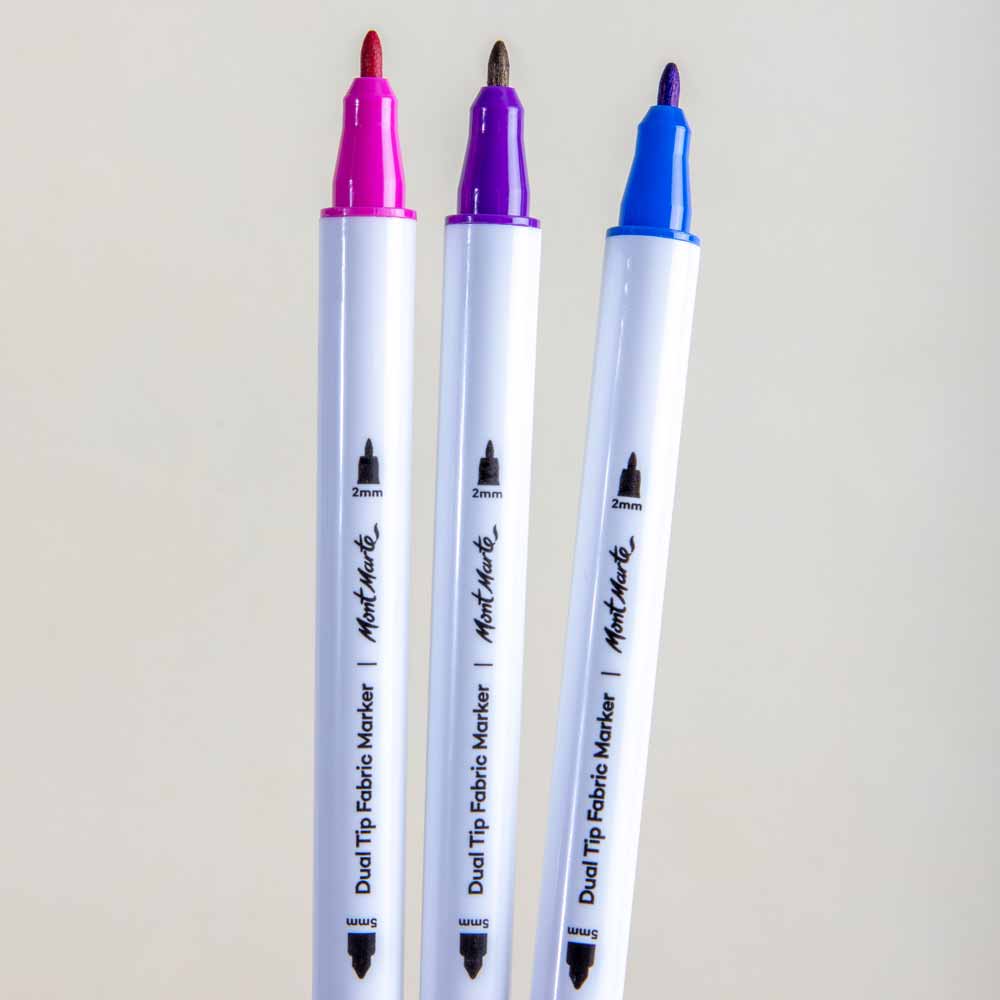 Mont Marte Textilmarker Set 12 Farben - SETL