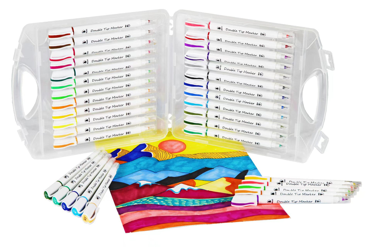 Sunny Dual Tip Marker Set 24 Farben - SETL