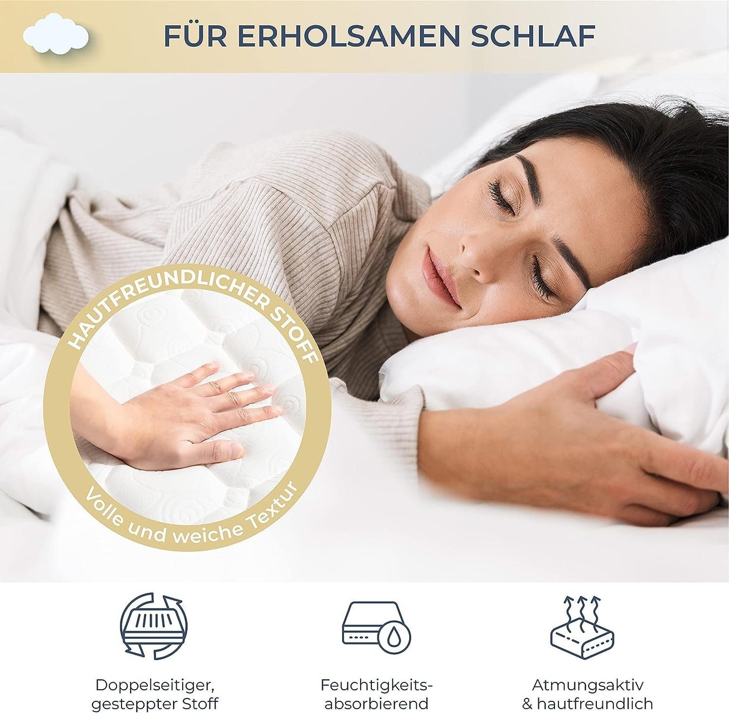 ESSENCE SLEEP Wendematratze GOLDEN – 20cm, H2&H3 in einer Matratze