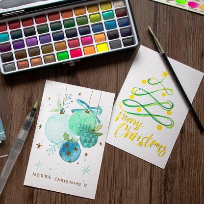 Artecho Aquarellfarben Set Premium - 50 / 100 / 128 Farben inkl. Zubehör