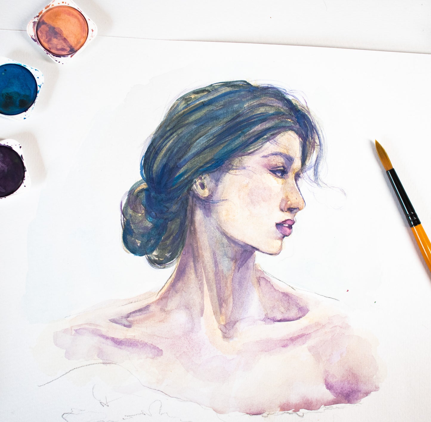 Mont Marte Aquarellmalset Discovery – 24 Farben mit 1 Pinsel und 1 Tube Deckweiß