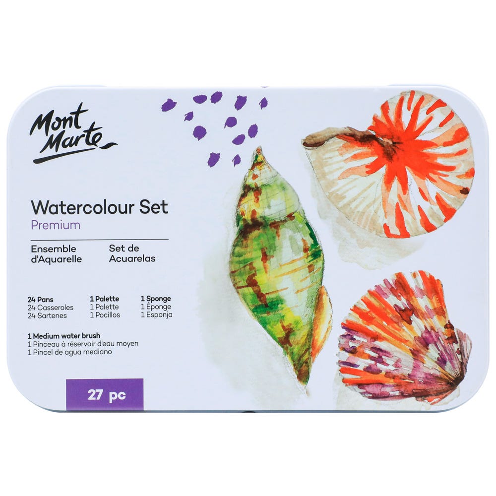 Mont Marte Premium Aquarellfarben Set  - 24 / 36 Farben - SETL