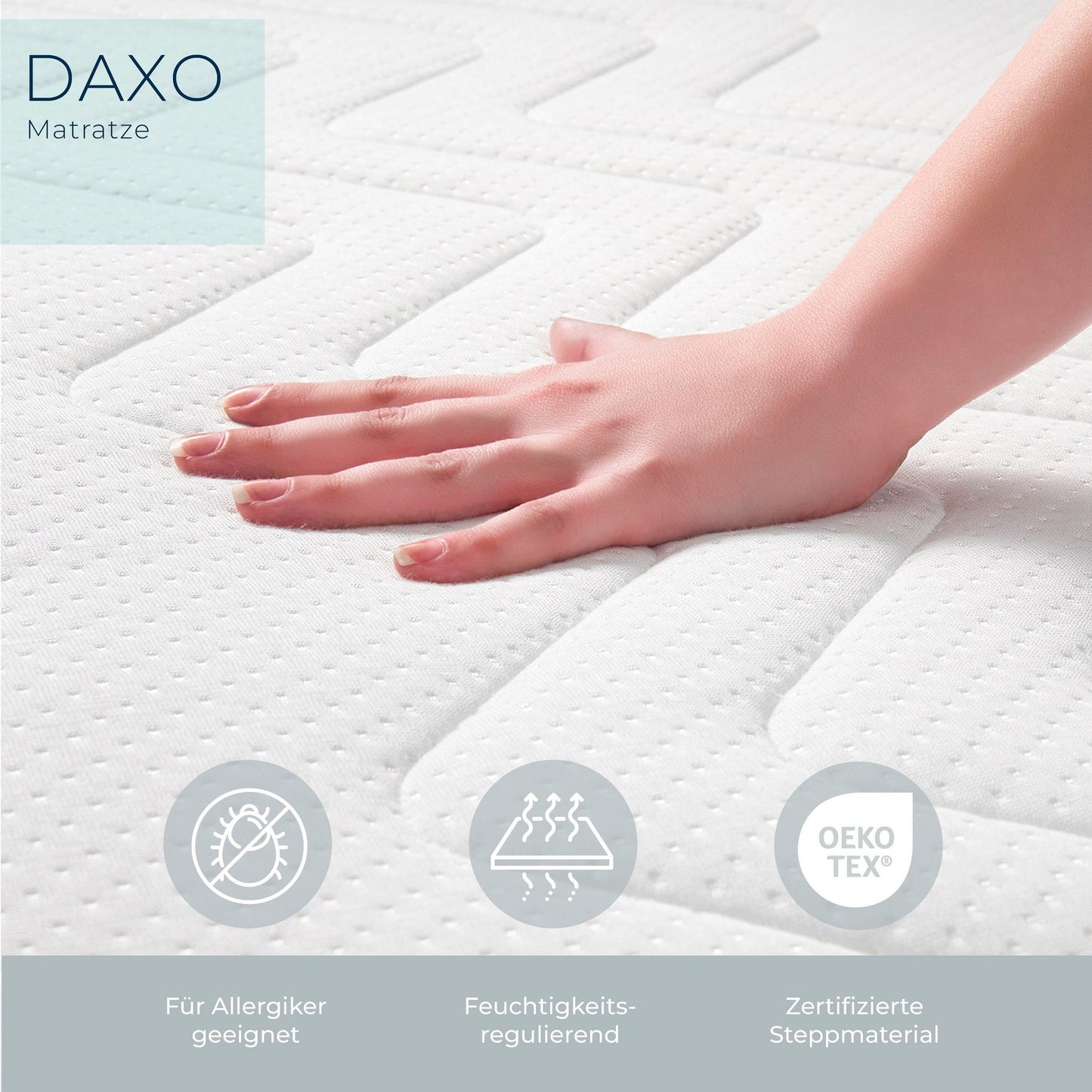 ESSENCE SLEEP Matratze DAXO - 20cm, 7 Zonen Orthopädische Matratze, H3