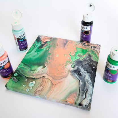Mont Marte Pouring Set - Rainforest - 4x60ml in Flaschen
