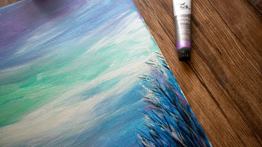 Mont Marte Metallic Acrylfarben Set – 8×18 ml Tuben - SETL