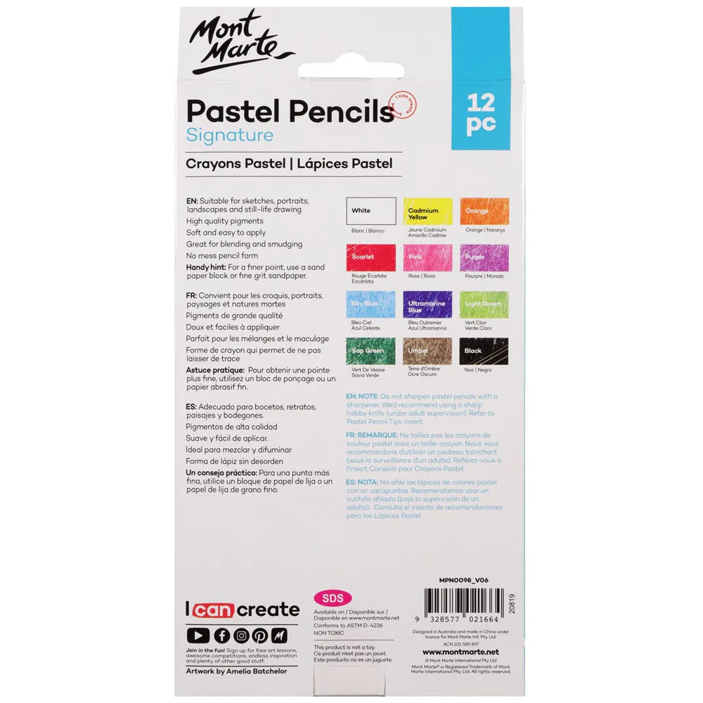 Mont Marte Signature Pastellstifte 12-teilig - SETL