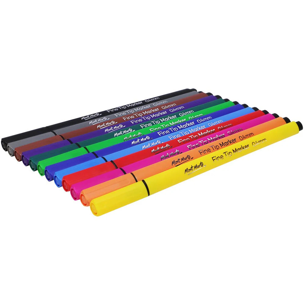 Mont Marte Signature Fine Tip Marker 12-teilig - SETL