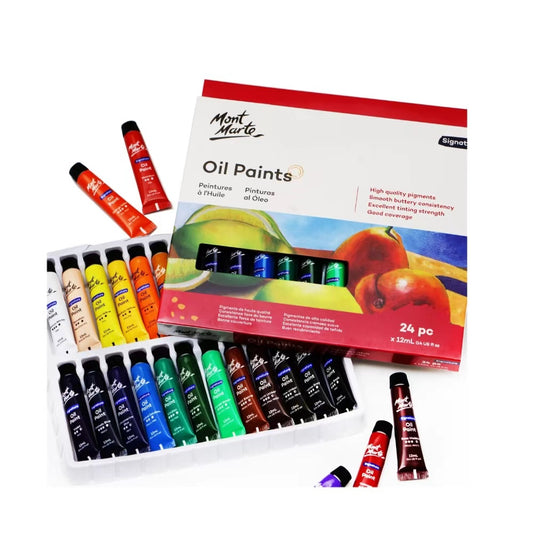 Mont Marte Ölfarben Set 24 x 12 ml Tuben