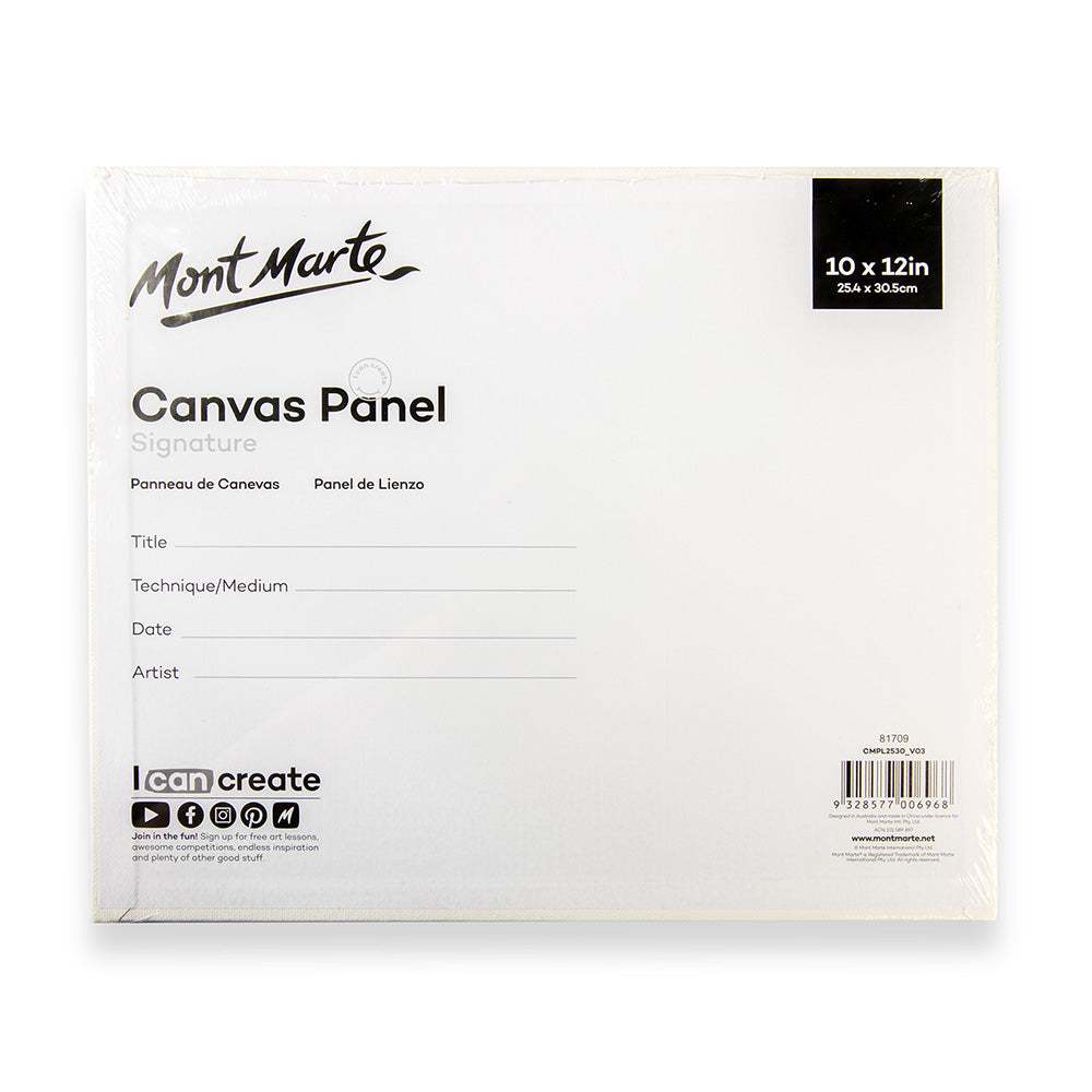 Mont Marte Leinwandplatten 25,4 x 30,5 cm, 2er Set