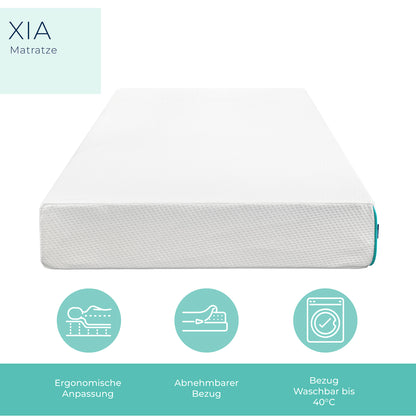 ESSENCE SLEEP Matratze XIA - 18cm, Gel Memory Schaum Matratze mit Kissen, H3