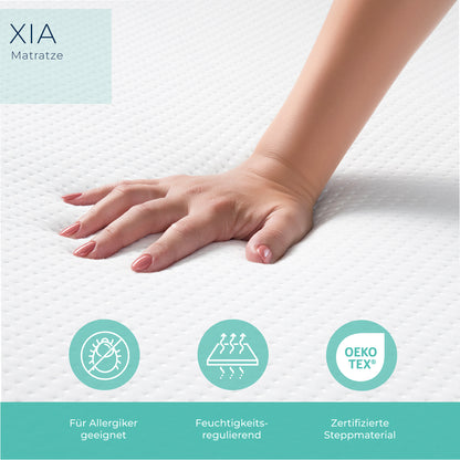 ESSENCE SLEEP Matratze XIA - 18cm, Gel Memory Schaum Matratze mit Kissen, H3