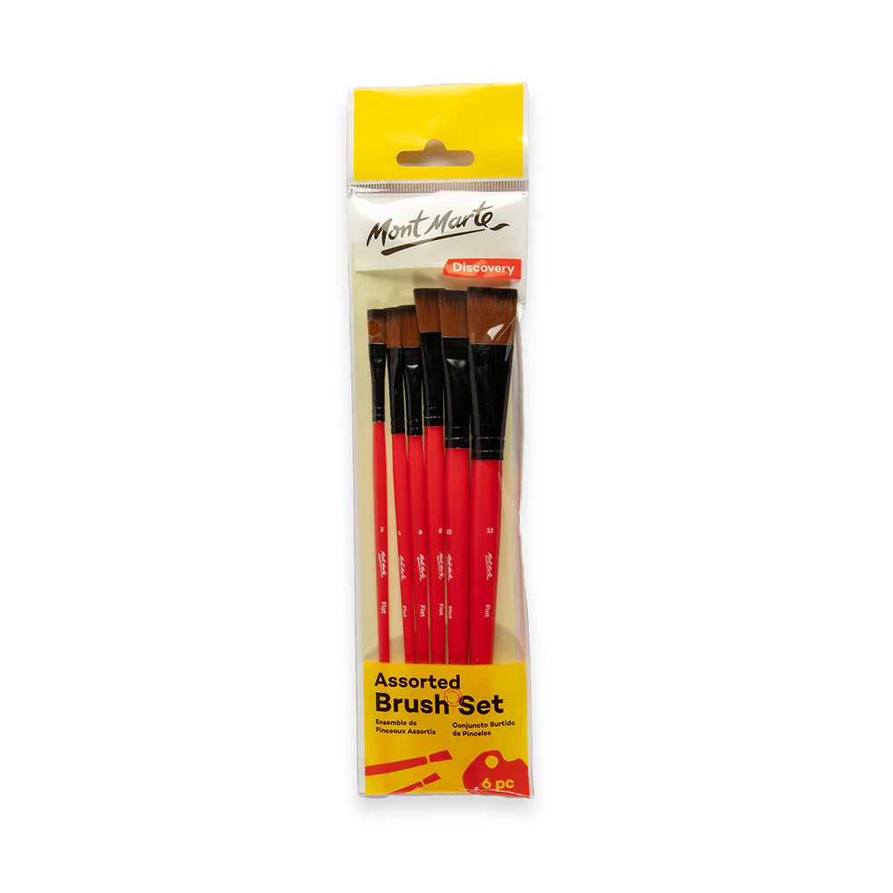 Mont Marte Flachpinsel Set 6-teilig