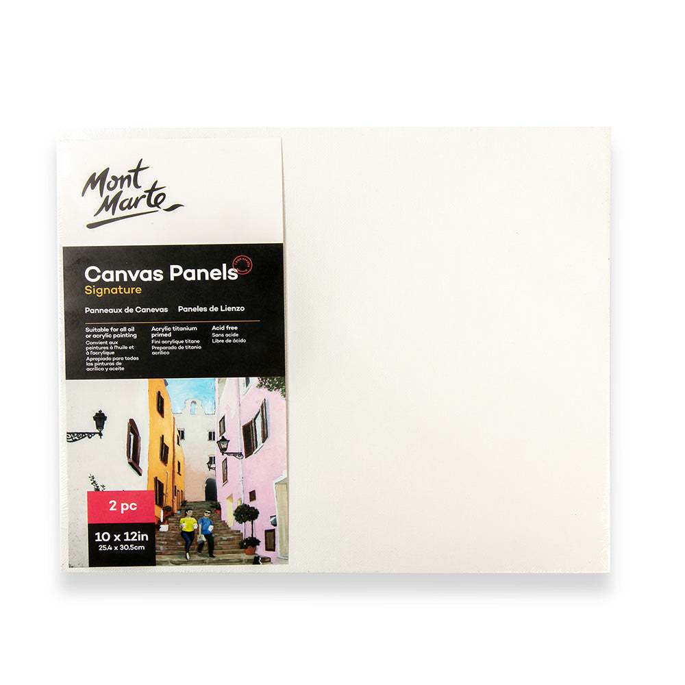 Mont Marte Leinwandplatten 25,4 x 30,5 cm, 2er Set