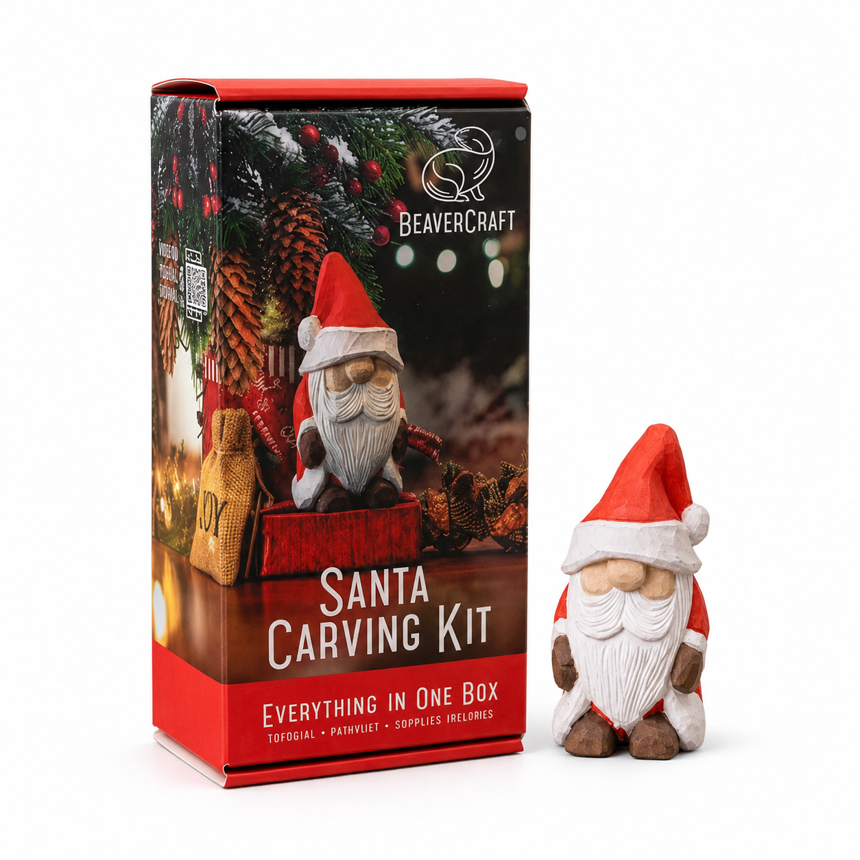 Beaver Craft Weihnachtsmann-Schnitzset