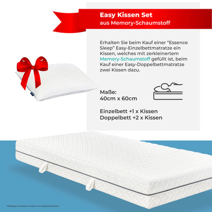 ESSENCE SLEEP EASY Schaumstoffmatratze – 18 cm, 7 Zonen, H2/H3