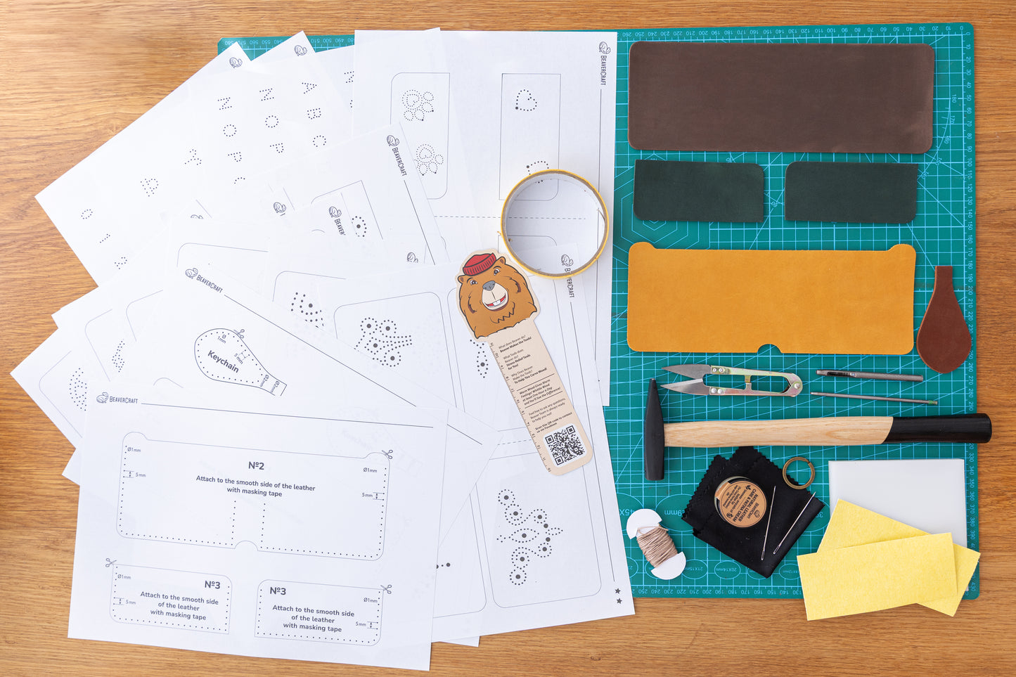 beaver Craft Lederhandwerksset „Geldbörse“ - SETL
