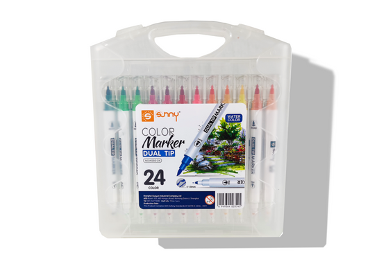 Sunny 24 Farben Dual Tip Marker - SETL