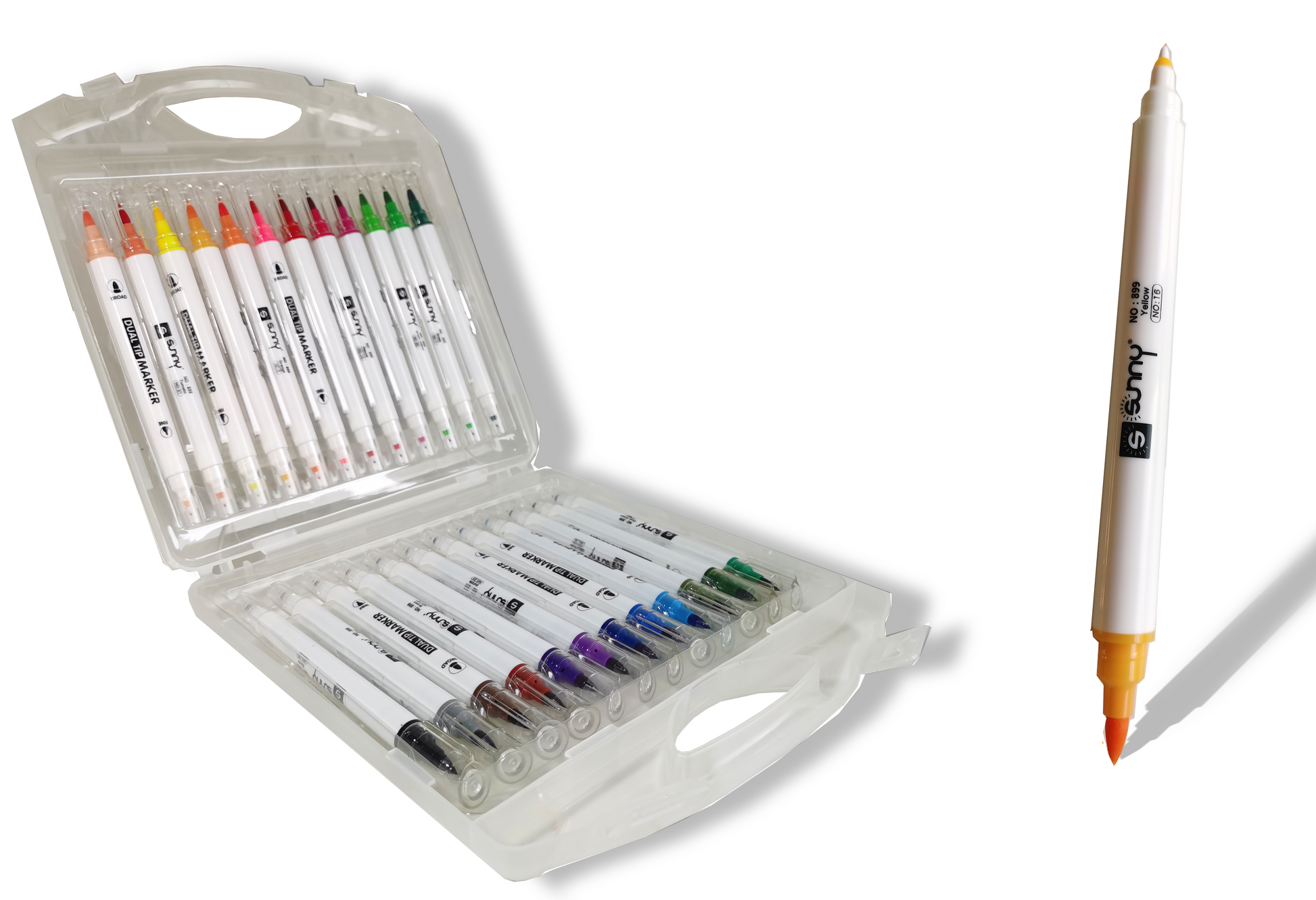 Sunny 24 Farben Dual Tip Marker - SETL