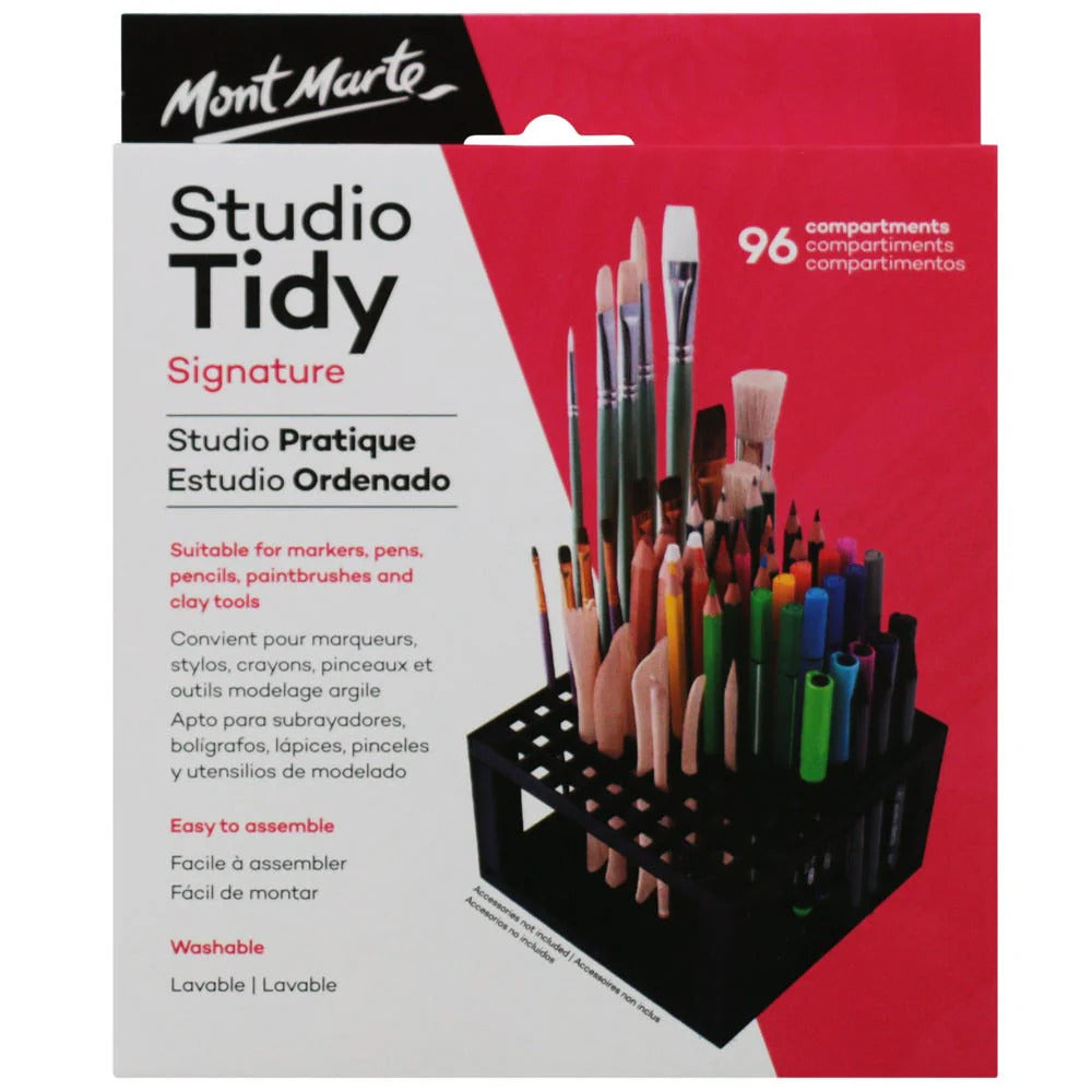 Mont Marte Studio Organizer mit 96 Fächern für Pinsel und Stifte