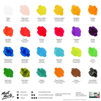 Mont Marte Signature Keramikfarben - 6 / 26 Farben