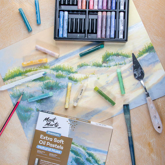 Mont Marte Ölpastellkreiden Set - Natural - 26 / 39 extraweiche Farben