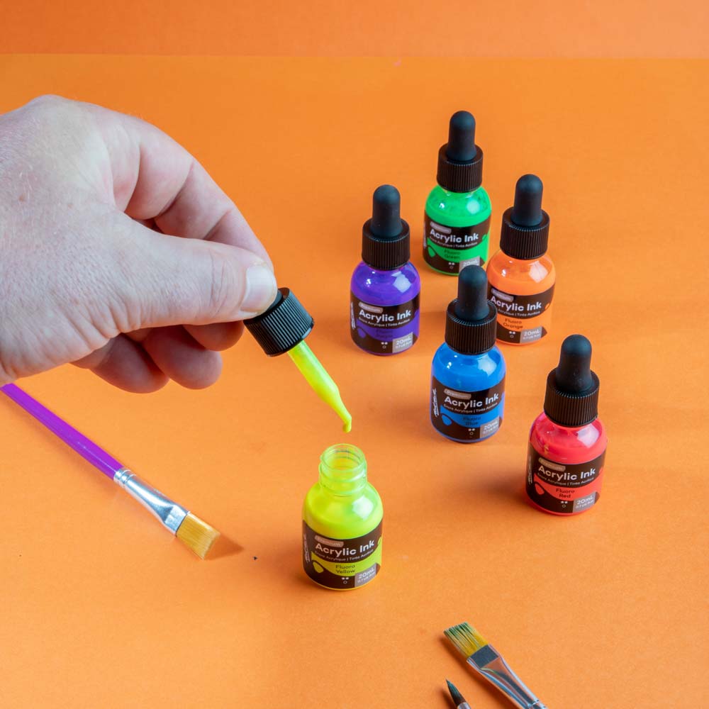 Mont Marte Premium Acryl Ink Set Neon – 6  Farben - SETL