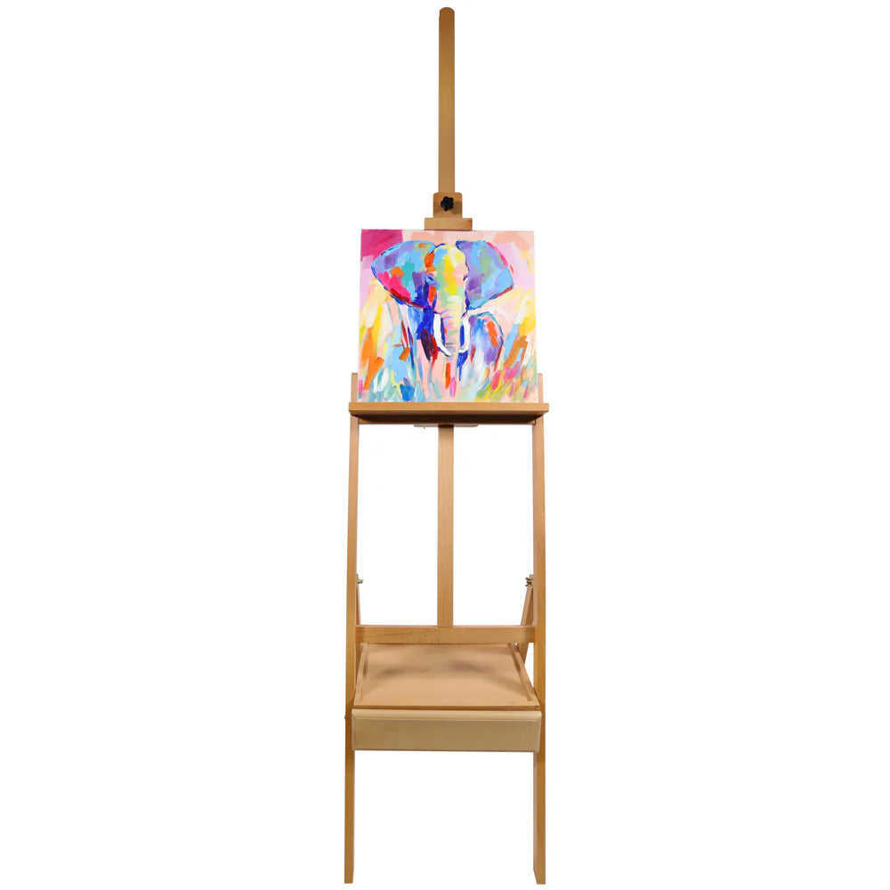 Mont Marte Signature Box Bodenstaffelei – aus Buchenholz - 192 cm hoch - mit Schublade