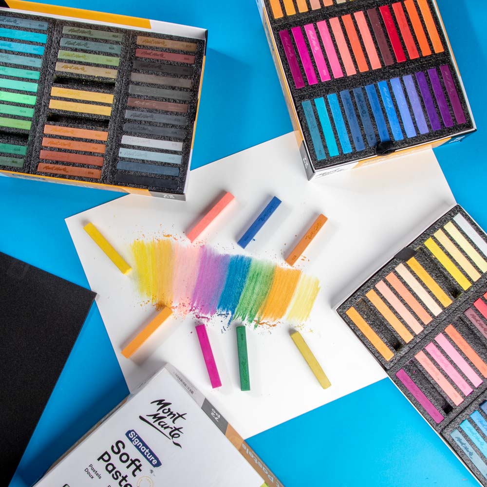 Mont Marte Weiche Pastellkreiden 72 Farben