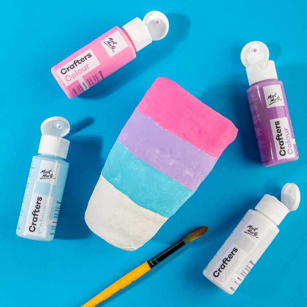 Mont Marte Acrylfarben Set 21 x 60 ml – inkl. Fluor- & Metallic-Farben