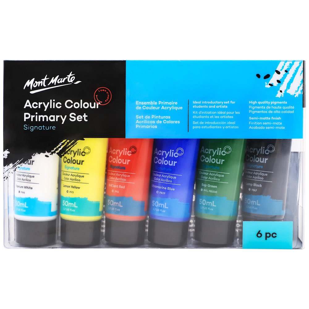 Mont Marte Acrylfarben Set 6 x 50 ml