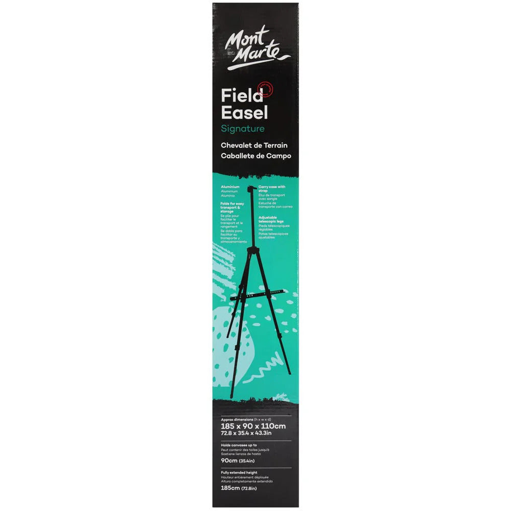 Mont Marte Feldstaffelei aus Aluminium, höhenverstellbar, für Leinwände bis 90 cm