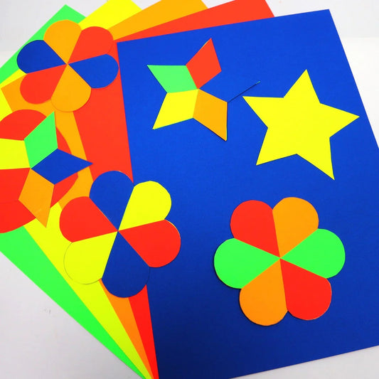 Mont Marte Fluoro Art Card A4, 230 g/m² – 30 Blatt in 5 Farben - SETL