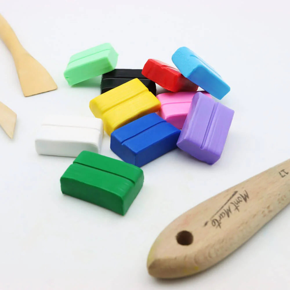 Mont Marte Polymer Clay 100 g, 10 Farben – ofenhärtende Modelliermasse - SETL