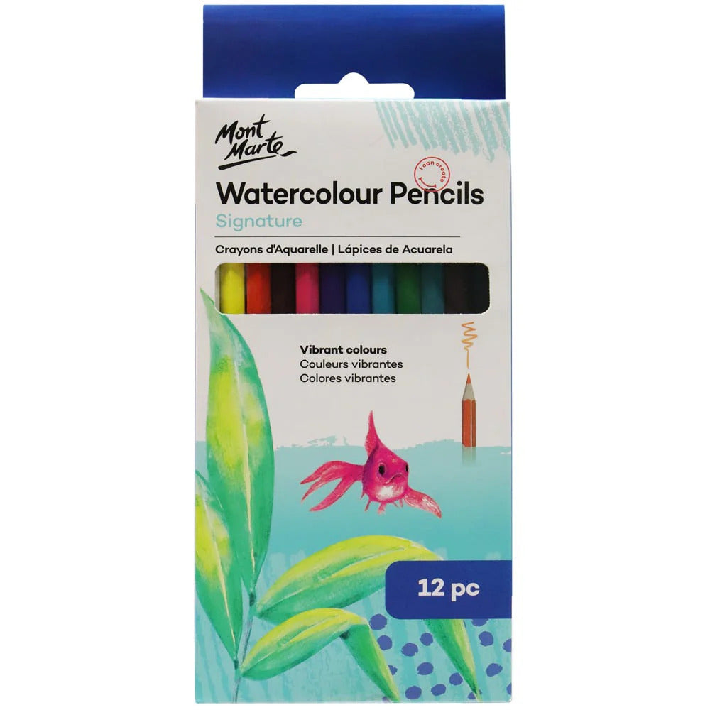 Mont Marte Signature Aquarellstifte 12-teilig - SETL
