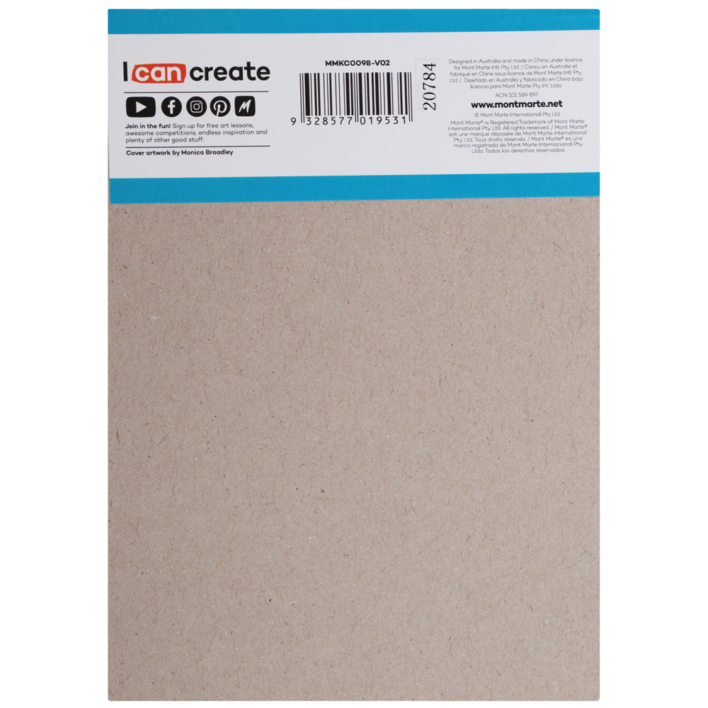 Mont Marte Doodle Pad A6 – kompakter Zeichenblock mit 100 Blatt, 80 g/m²