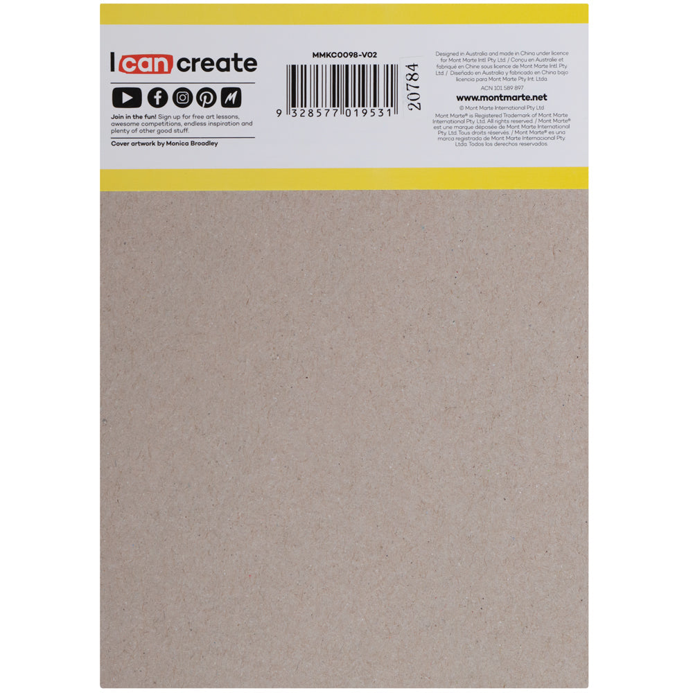 Mont Marte Doodle Pad A6 – kompakter Zeichenblock mit 100 Blatt, 80 g/m²