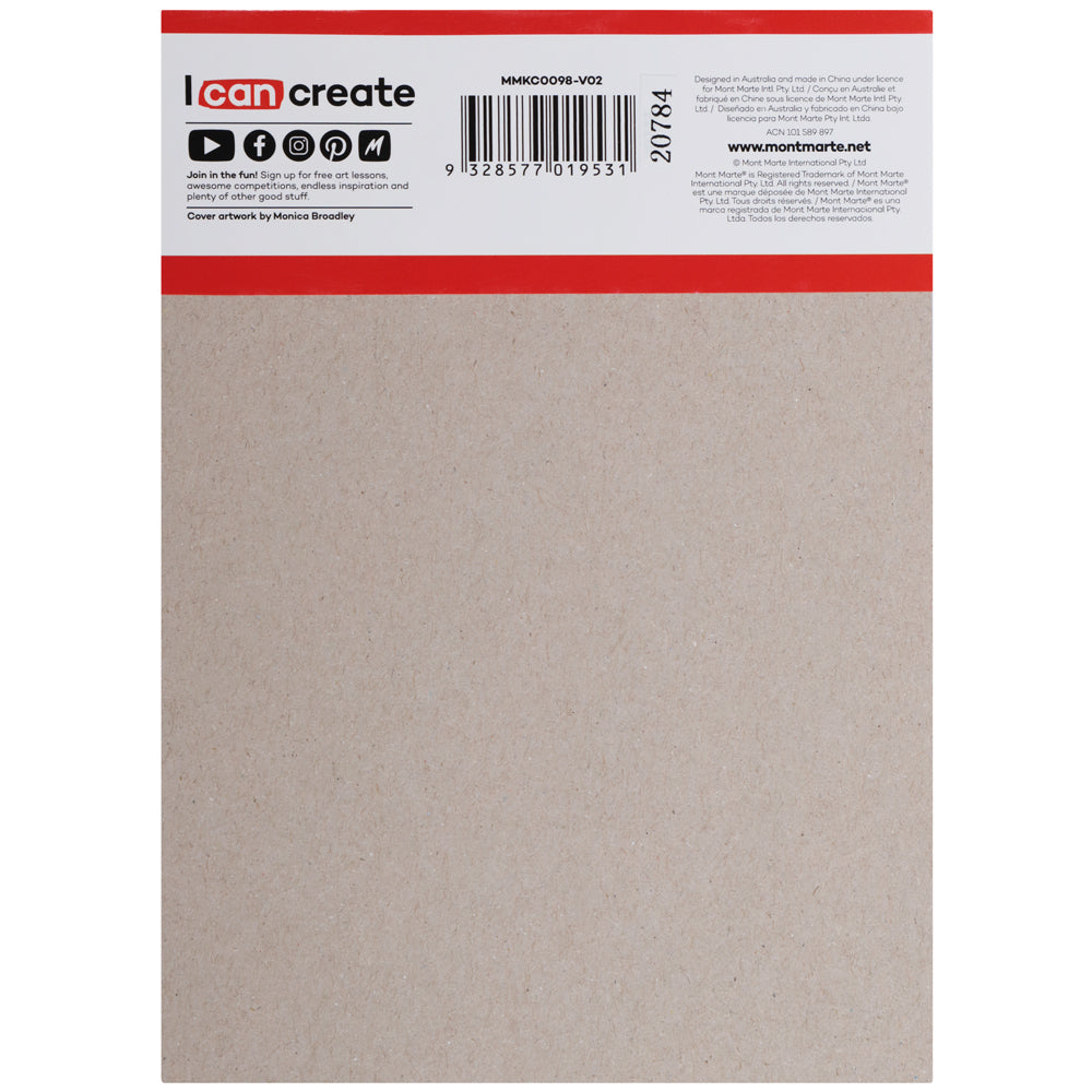 Mont Marte Doodle Pad A6 – kompakter Zeichenblock mit 100 Blatt, 80 g/m²