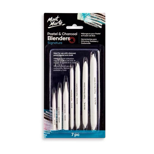 Mont Marte Papierwischer Set 7-teilig für Kohle, Pastell & Graphit - SETL
