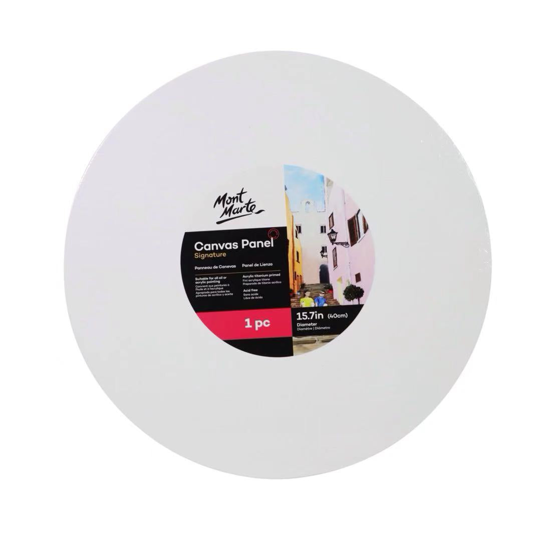 Mont Marte Runde Leinwandplatten Ø 40 cm - SETL
