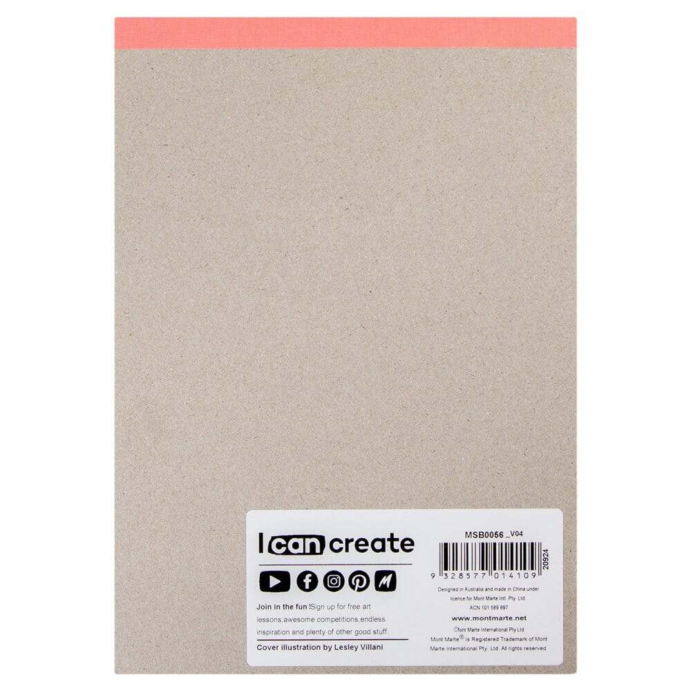 Mont Marte Skizzenblock 150 g/m² – 25 Blatt, A4/A5
