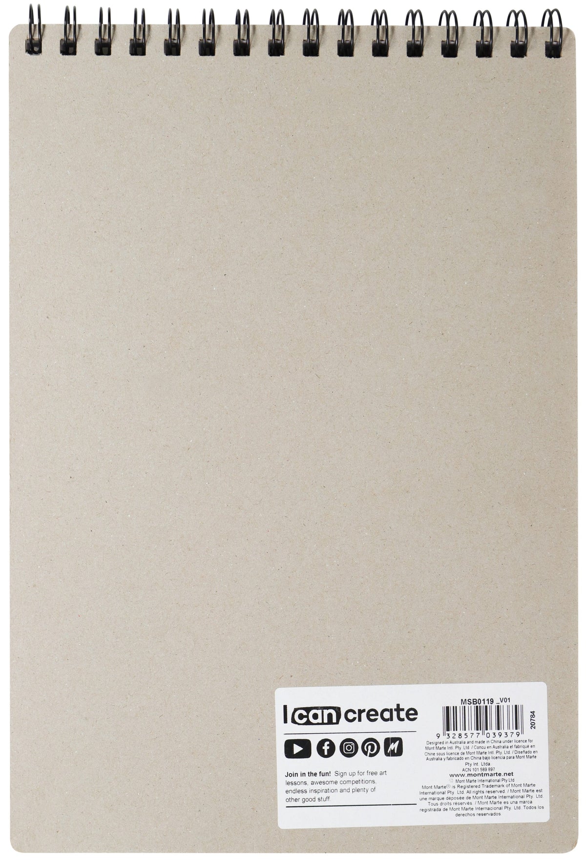 Mont Marte Skizzenbuch 150 g/m² – 30 Blatt, A4/A5