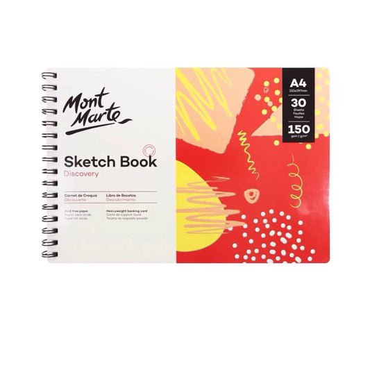 Mont Marte Skizzenbuch 150 g/m² – 30 Blatt, A4/A5 - SETL