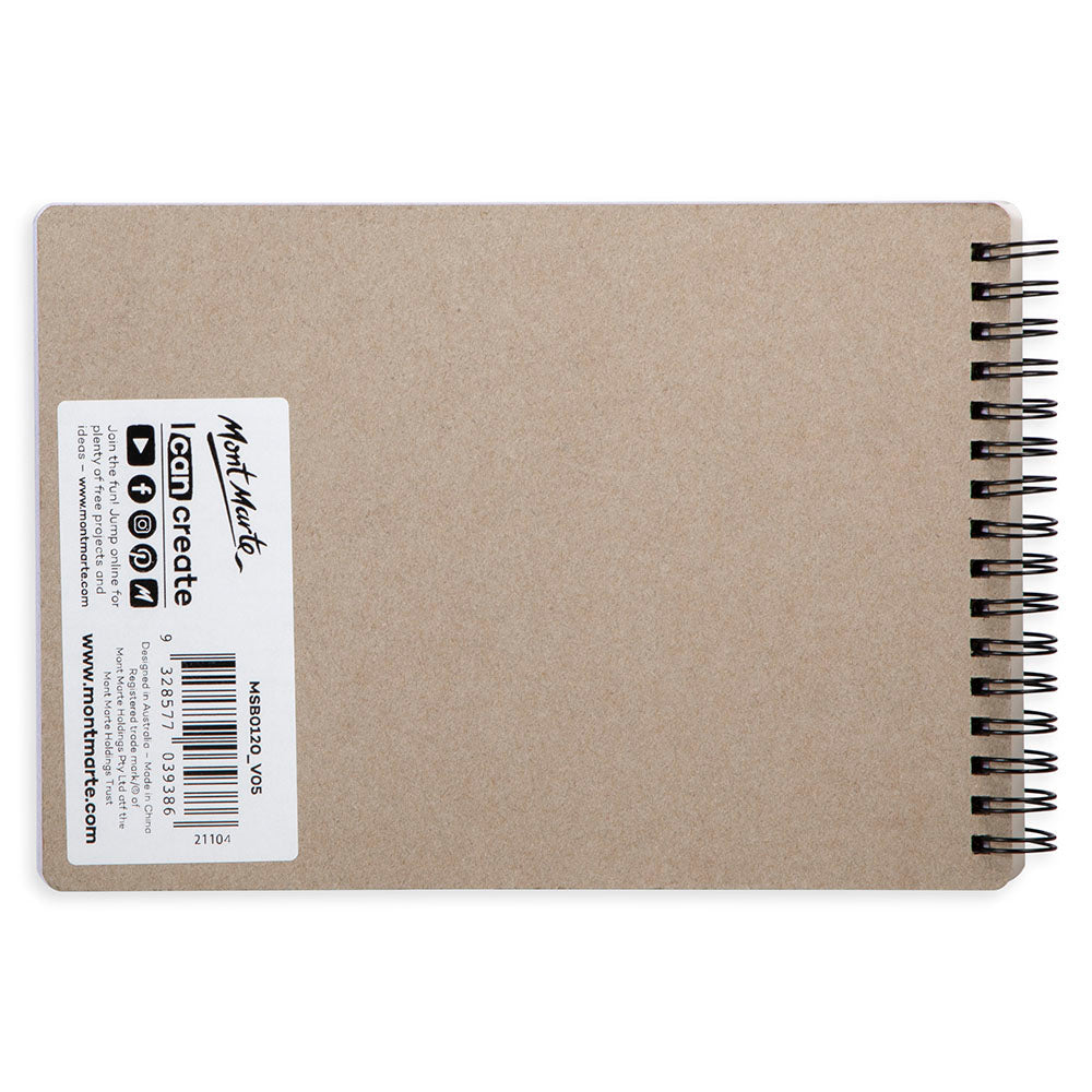 Mont Marte Skizzenbuch 150 g/m² – 30 Blatt, A4/A5